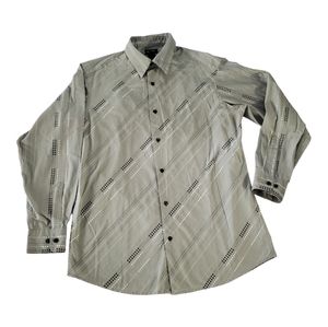 Classic Axcess A Claiborne Company Sage Green  Buttons Up Shirt Large